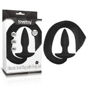 Silicone Anal Plug with Pony Tail Silicone Anal Plug with Pony Tail