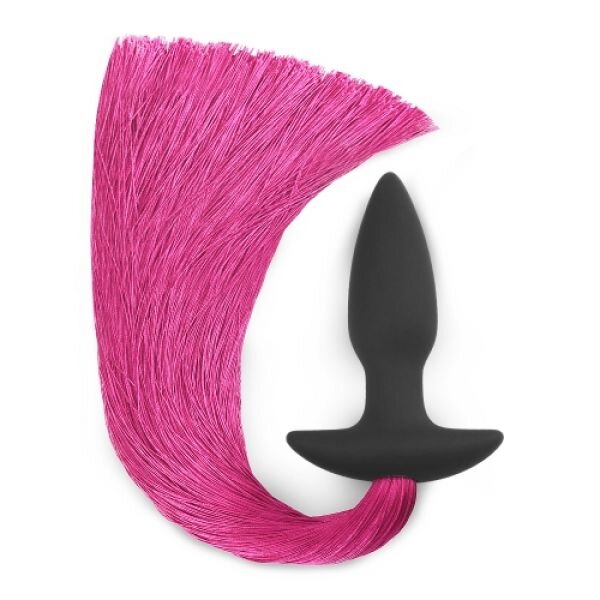 Silicone Anal Plug with Pony Tail