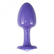 Фиолетовая гладкая анальная пробка Rosebud Purple в подарочной упаковке